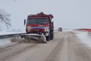 Обстановка на автомобильных дорогах регионального и межмуниципального значения Республики Башкортостан по состоянию на 08:00 08.02.2022 г. 