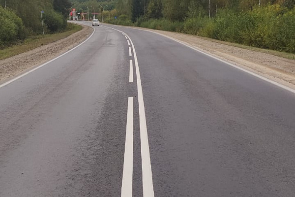 В Салаватском районе обновили участок а/д Кропачево-Месягутово-Ачит 